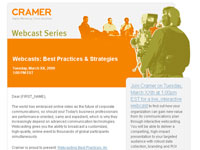 Cramer 2009 Webcast Series template